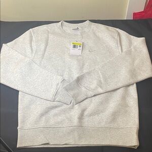 Nike Men's Light Gray Crewneck Sweater